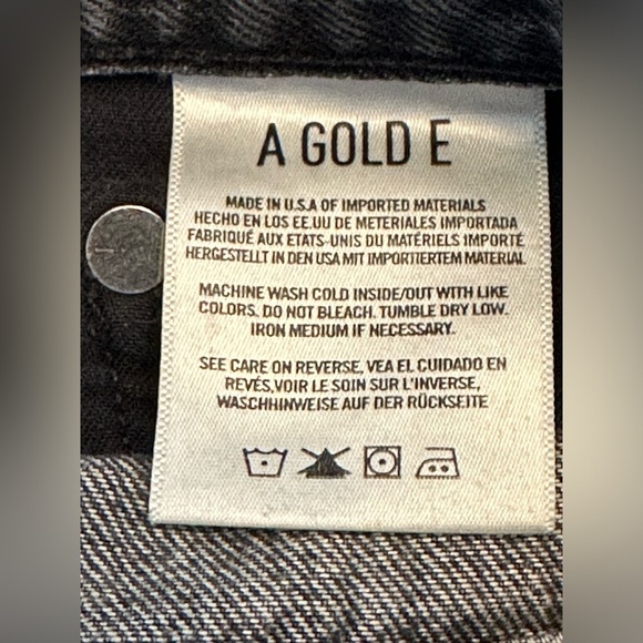 AGOLDE | “Jamie” High Rise Classic Jeans, Button Fly Gray, Size 29 - Picture 8 of 13